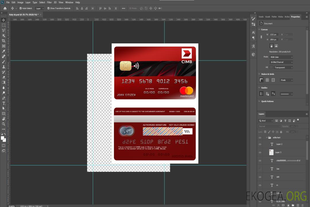 Brunei CIMB banque mastercard template Brunei CIMB banque mastercard template